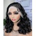 Stema Frontal Braided Double Drawn Bouncy Curl 13x4 Transparent Lace Frontal Wig 250% Density
